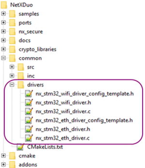 NetXDuo Low Layer Files