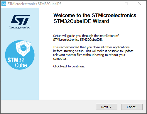 Installing STM32CubeIDE