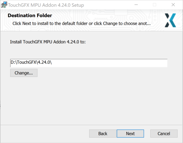 Installation Folder Selection